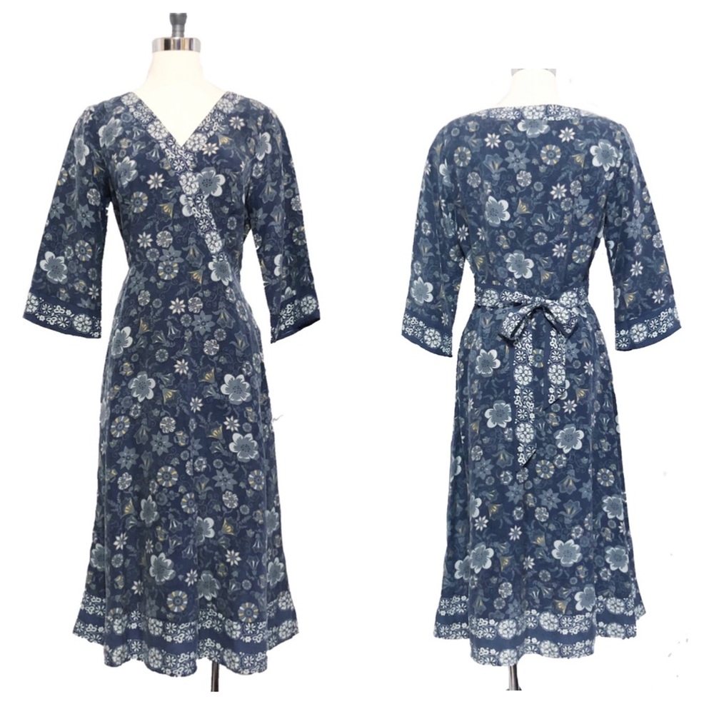 Isabella Bird silk floral dress, size 8 Petite
